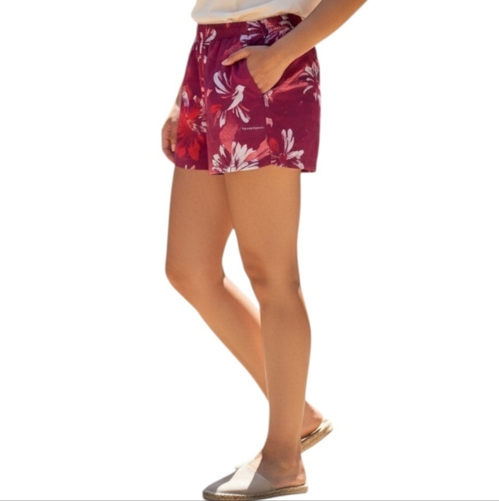 Columbia Pink Sandy River Floral Drawstring Outdoor Athletic Shorts XL NWT